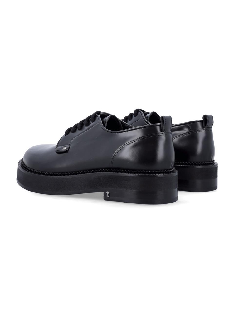 아미 FW24 Ami Paris Flat shoes Black USV024AL0043001 Black