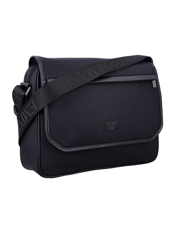 엠포리오 아르마니 FW24 Emporio Armani Nylon messenger bag Y4M391Y217J80001 Black