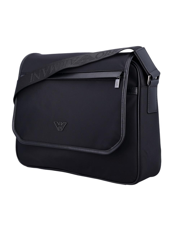 엠포리오 아르마니 FW24 Emporio Armani Nylon messenger bag Y4M391Y217J80001 Black