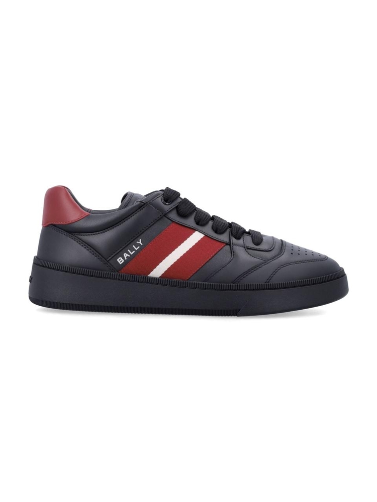 발리 SS25 Bally Sneakers MSK08YVT179I9C4 BLACK/BLACK/BALLYRED