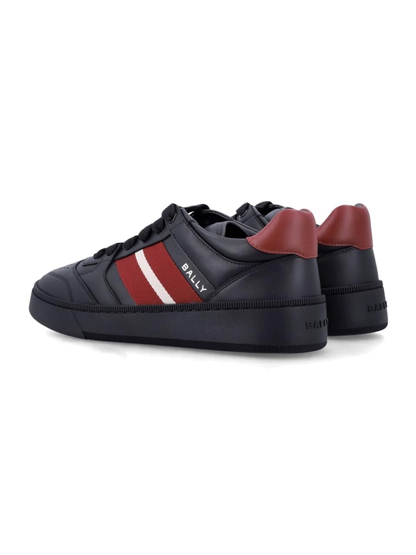 발리 SS25 Bally Sneakers MSK08YVT179I9C4 BLACK/BLACK/BALLYRED