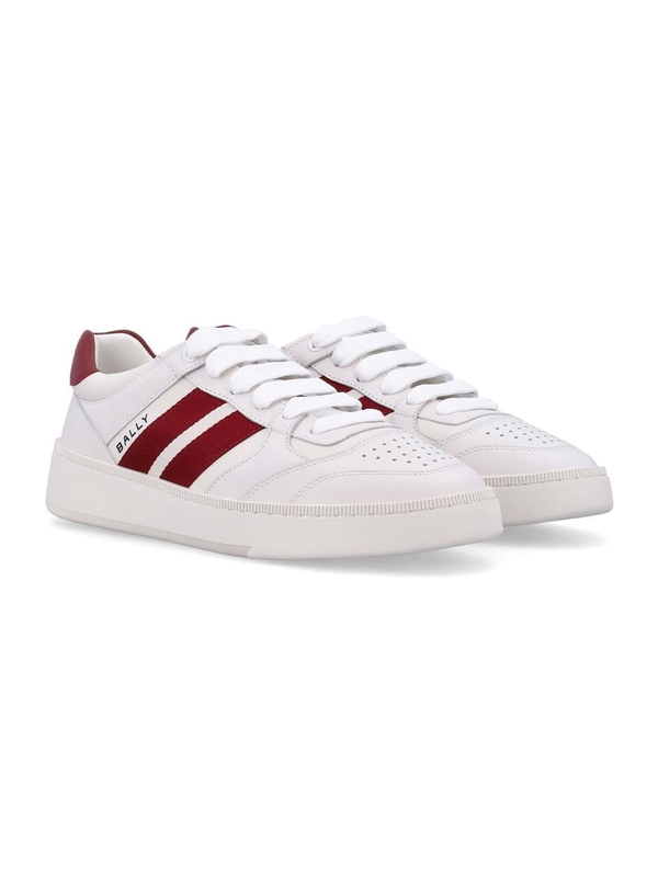 발리 SS25 Bally Sneakers MSK08YVT179I0I0 WHITE/BALLYRED