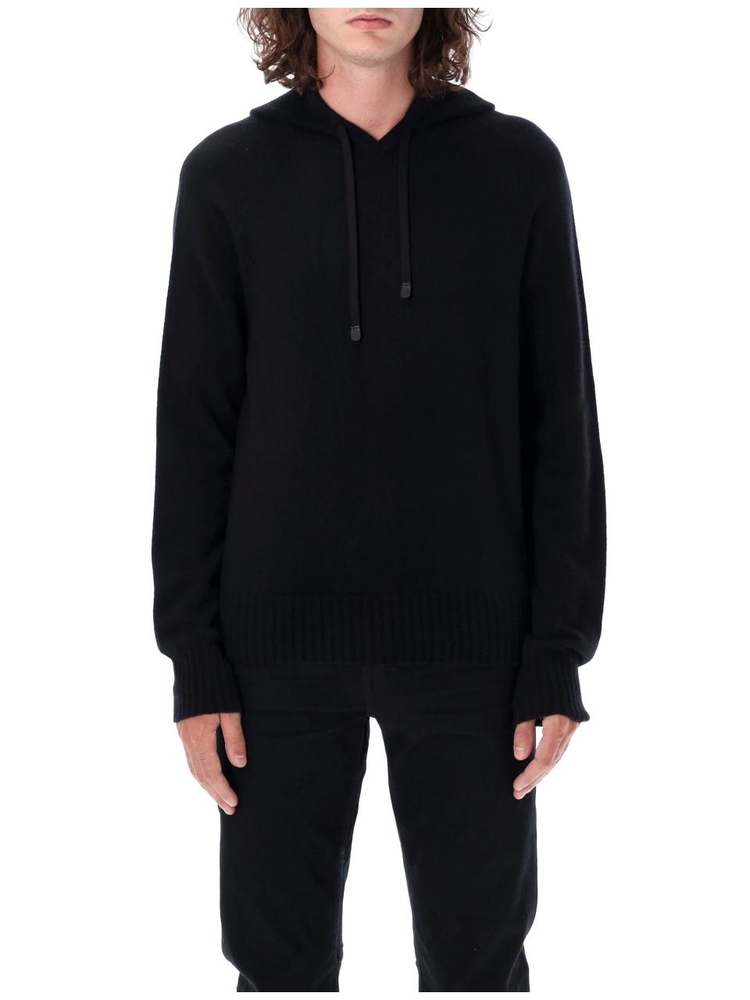 톰 포드 FW24 Tom Ford Cashmere hooded knit KOL003YMK022LB999 Black