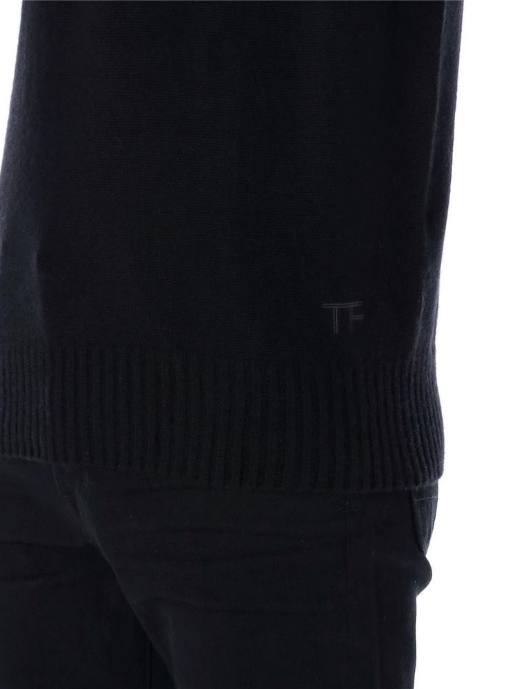 톰 포드 FW24 Tom Ford Cashmere hooded knit KOL003YMK022LB999 Black