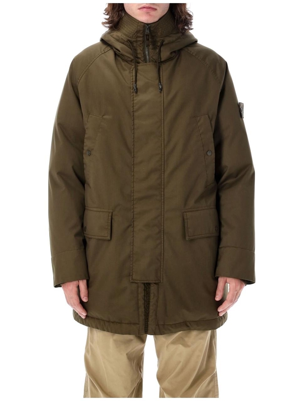 스톤아일랜드 FW24 Stone Island Wool Hooded Parka Jacket 8115710F2V0054 MILITARY GREEN