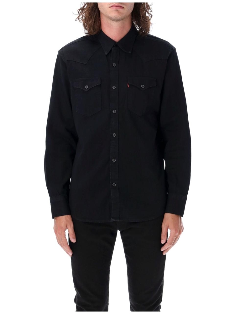 리바이스 SS25 Levis Barstow western denim shirt Black 857440002 Black