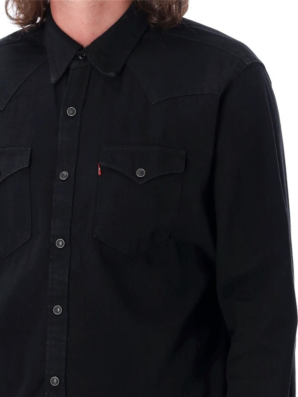 리바이스 SS25 Levis Barstow western denim shirt Black 857440002 Black