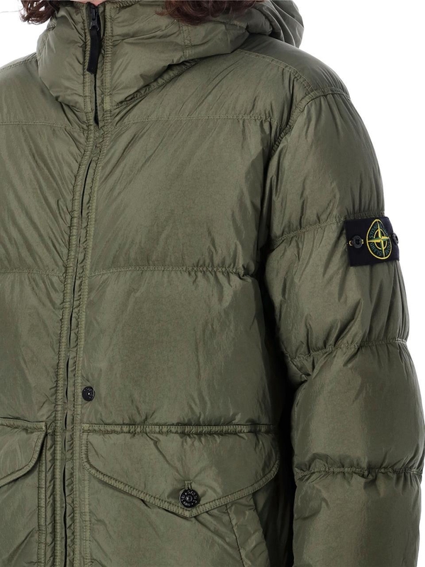 스톤아일랜드 FW24 Stone Island Hooded puffer jacket 811540723V0059 MUSK