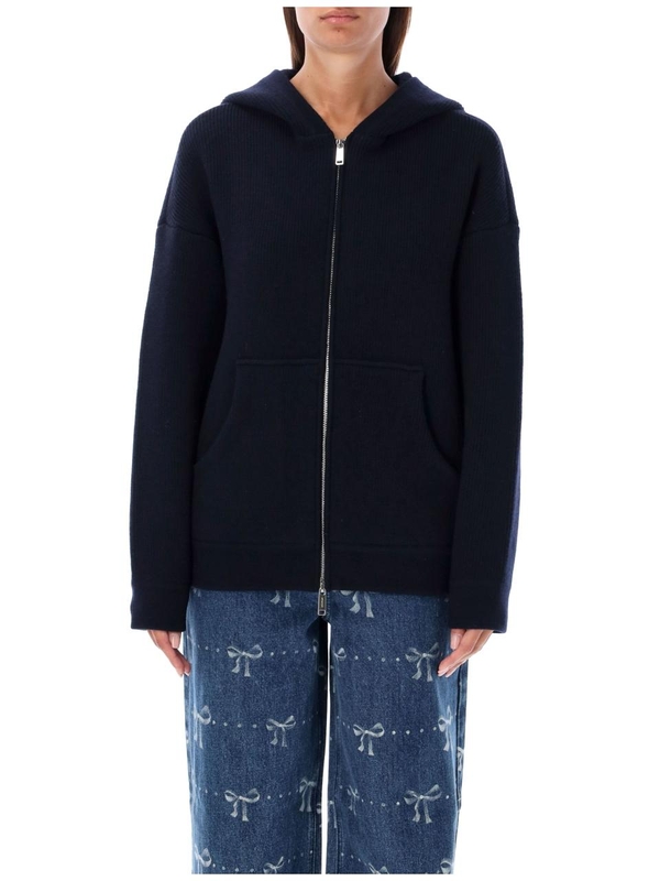 셀프포트레이트 FW24 SELF PORTRAIT Knit hoodie Blue AW24169JBLNAVY Blue