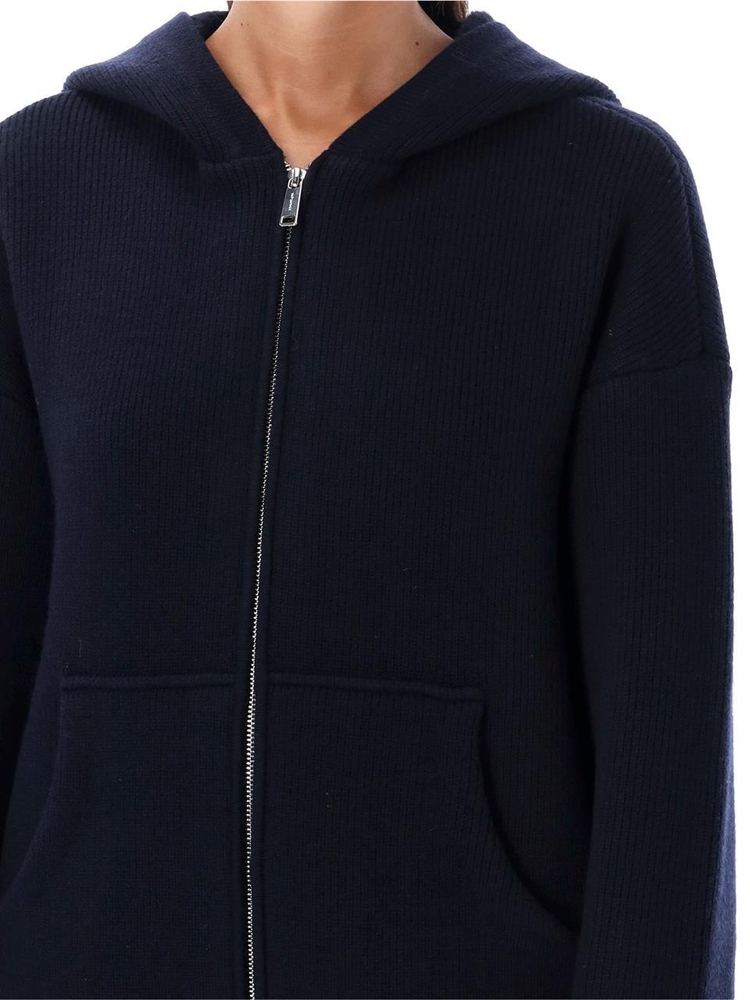 셀프포트레이트 FW24 SELF PORTRAIT Knit hoodie Blue AW24169JBLNAVY Blue