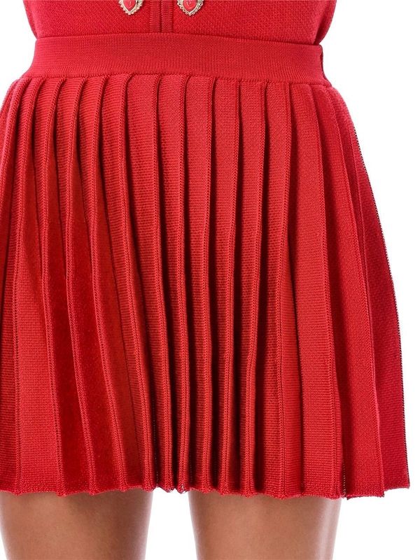 셀프포트레이트 FW24 SELF PORTRAIT Pleated mini skirt Red AW24083SKRRED Red