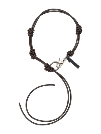 아워레가시 FW24 Our Legacy Udon Ladon leather necklace Brown A4248ULDDB DARK BROWN