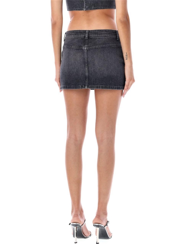 디젤 FW24 Diesel Skirts A114550CKAH02 DENIM BLACK WASH