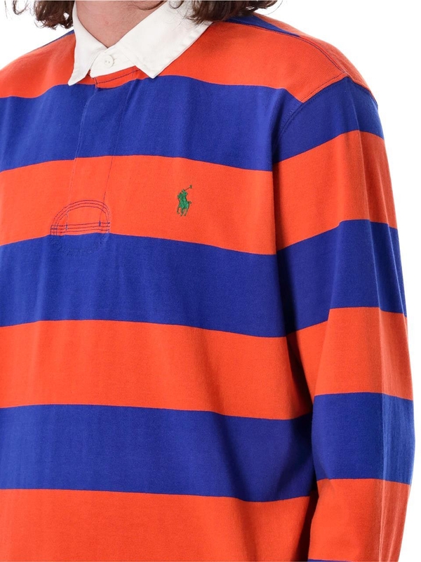 폴로 랄프로렌 FW24 Polo Ralph Lauren Logo Embroidery Polo Shirt 710717116050 ORANGE ROYAL