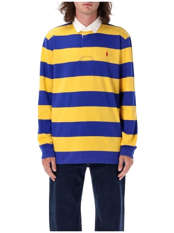 폴로 랄프로렌 FW24 Polo Ralph Lauren Logo Striped Polo Shirt 710717116047 YELLOW ROYAL