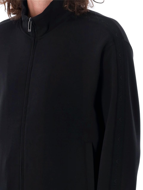 엠포리오 아르마니 FW24 Emporio Armani Zip-up track jacket Black 6D1MA81JHSZ0999 Black