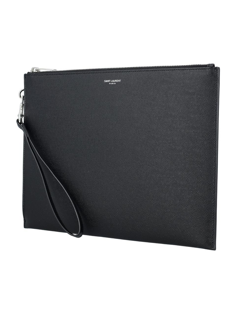 생로랑 FW24 Saint Laurent Zip tablet pouch Black 683865BTY0N1000 Black