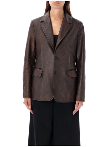 랄프 로렌 FW24 Ralph Lauren Leather Blazer 290954928001 BROWN MOKA