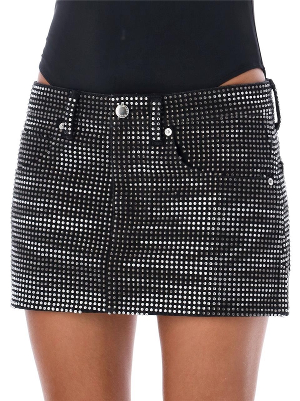 알렉산더 왕 FW24 Alexander Wang Skirts 1WC3245377011 WASHED BALCK