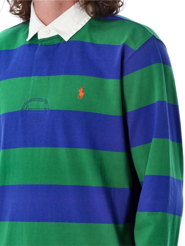 폴로 랄프로렌 FW24 Polo Ralph Lauren Polo Shirt Stripe 710717116046 GREEN ROYAL