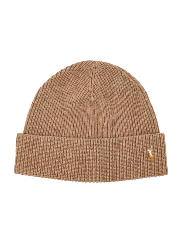 폴로 랄프로렌 FW24 Polo Ralph Lauren Logo Beanie Brown 449959337006 Brown