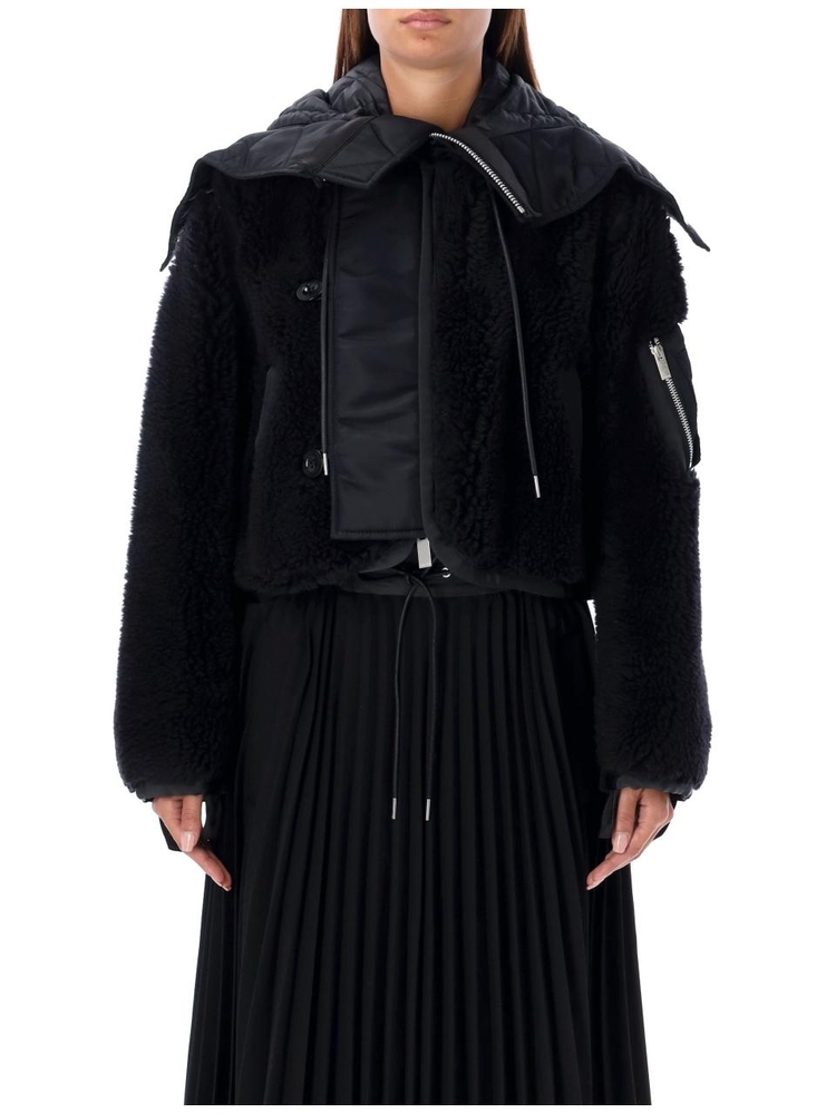 사카이 FW24 Sacai Coats Black 2407459001 Black