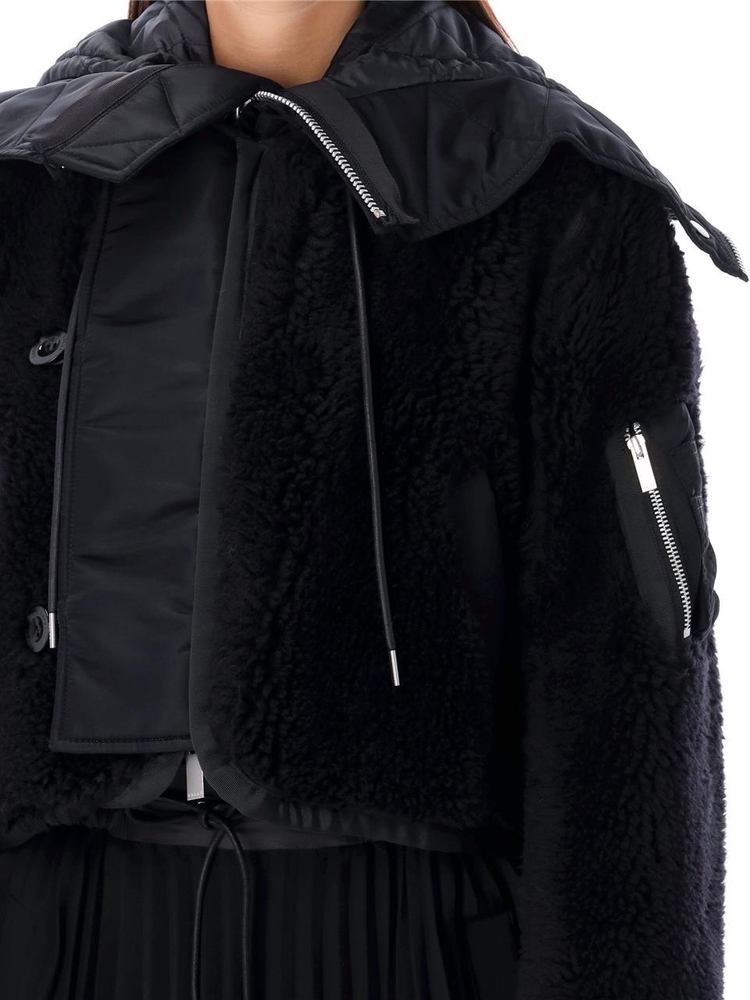 사카이 FW24 Sacai Coats Black 2407459001 Black