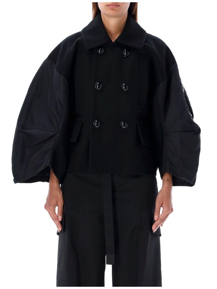 사카이 FW24 Sacai Coats Black 2407330001 Black