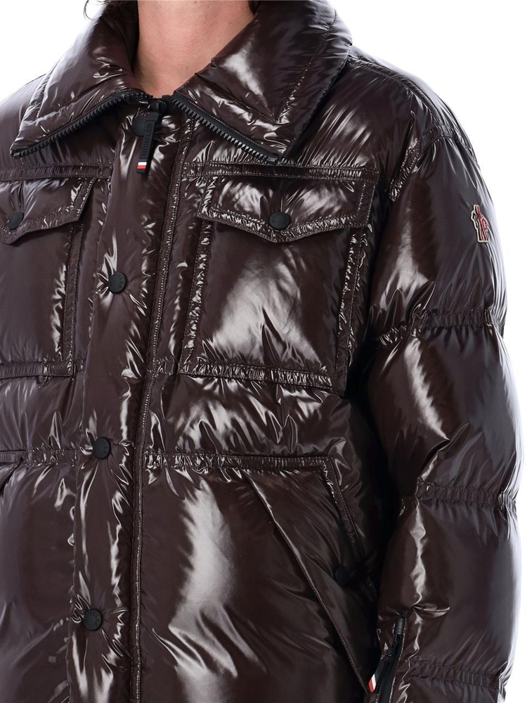 몽클레르 FW24 MONCLER GRENOBLE Tecka short down jacket Brown 1G00009539FT259 Brown