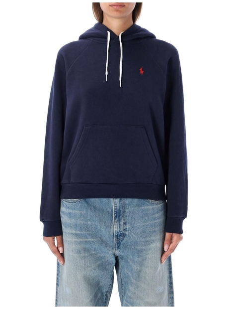 폴로 랄프로렌 FW24 Polo Ralph Lauren Logo Embroidered Hoodie Navy 211794394004 CRUISE NAVY