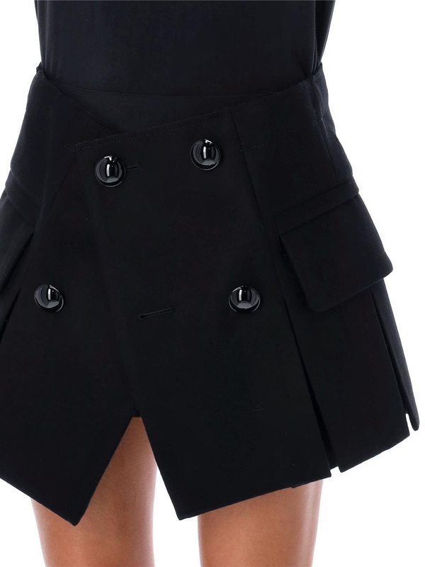 사카이 FW24 Sacai Skirts Black 2407333001 Black