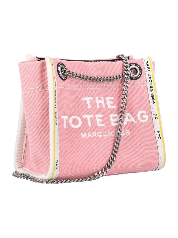 마크제이콥스 SS25 Marc Jacobs The Mini Tote Bag Denim Pink 2F4HCR016H05669 Pink