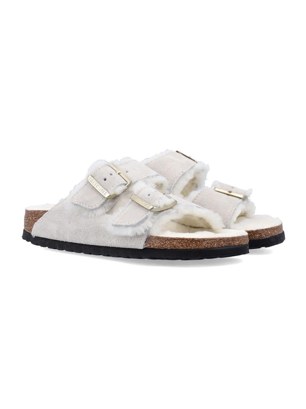 버켄스탁 FW24 Birkenstock Arizona shearling sandals 1026193ANTIQUE WH ANTIQUE WHITE