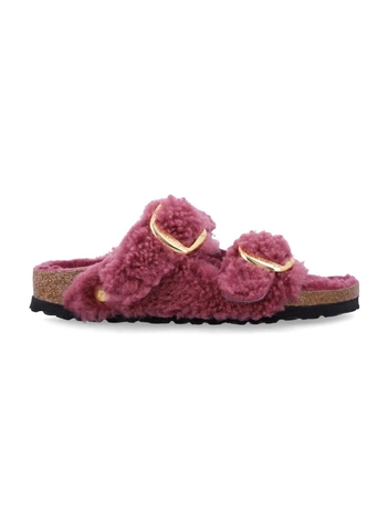 버켄스탁 FW24 Birkenstock Arizona big buckle teddy rivet logo Pink 1027827BERRY BERRY