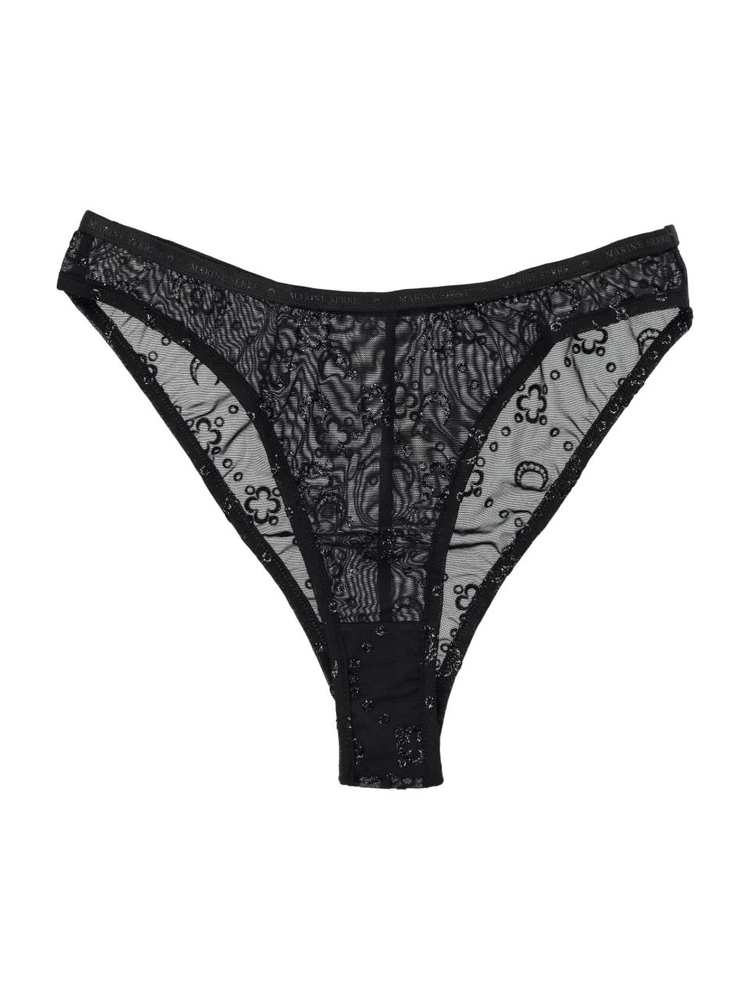 마린세르 SS24 MARINE SERRE Underwear Black WUW052CJER0036BK99 Black