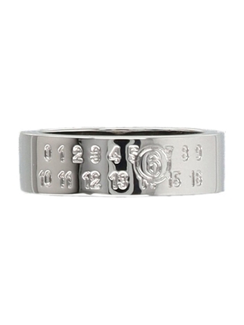 MM6 메종 마르지엘라 FW24 MM6 Maison Margiela Logo Ring SM6UQ0058P6469951 Palladio polished