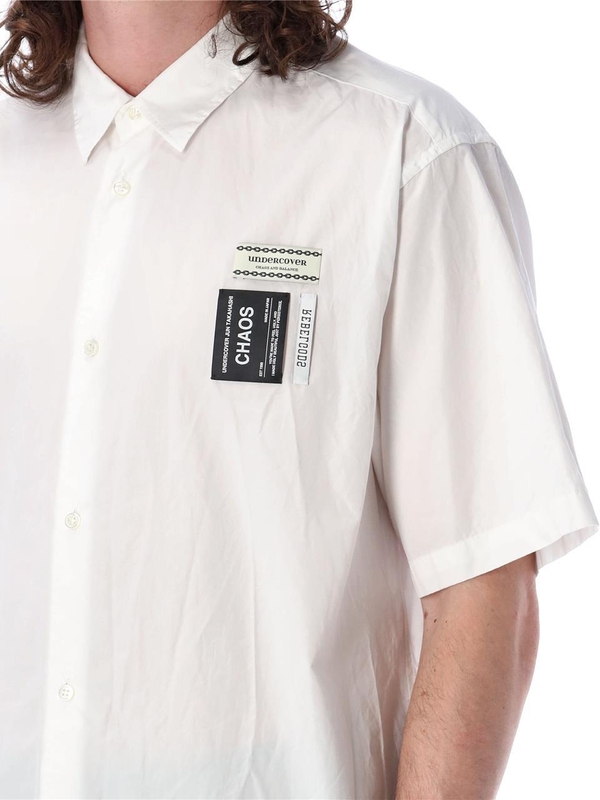 언더커버 SS24 Undercover Label Short Sleeve Shirt White UC1D4407CWHITE White