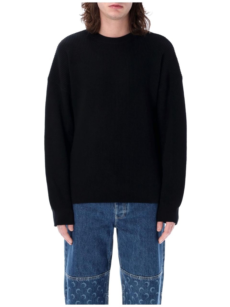 마린세르 SS24 MARINE SERRE Sweaters Black MTK006CKNI0516BK99 Black