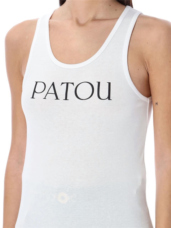 파투 SS24 PATOU Logo tank top White JE0159994001W White