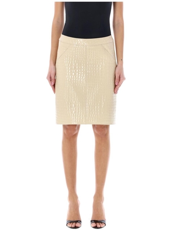 톰 포드 SS24 Tom Ford Skirts GCL871LEX306JB185 BIRCH WHITE