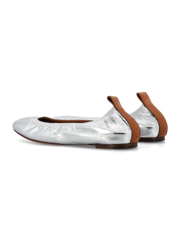 랑방 SS24 Lanvin Flat shoes Silver FWBAMB02METAM2 Silver