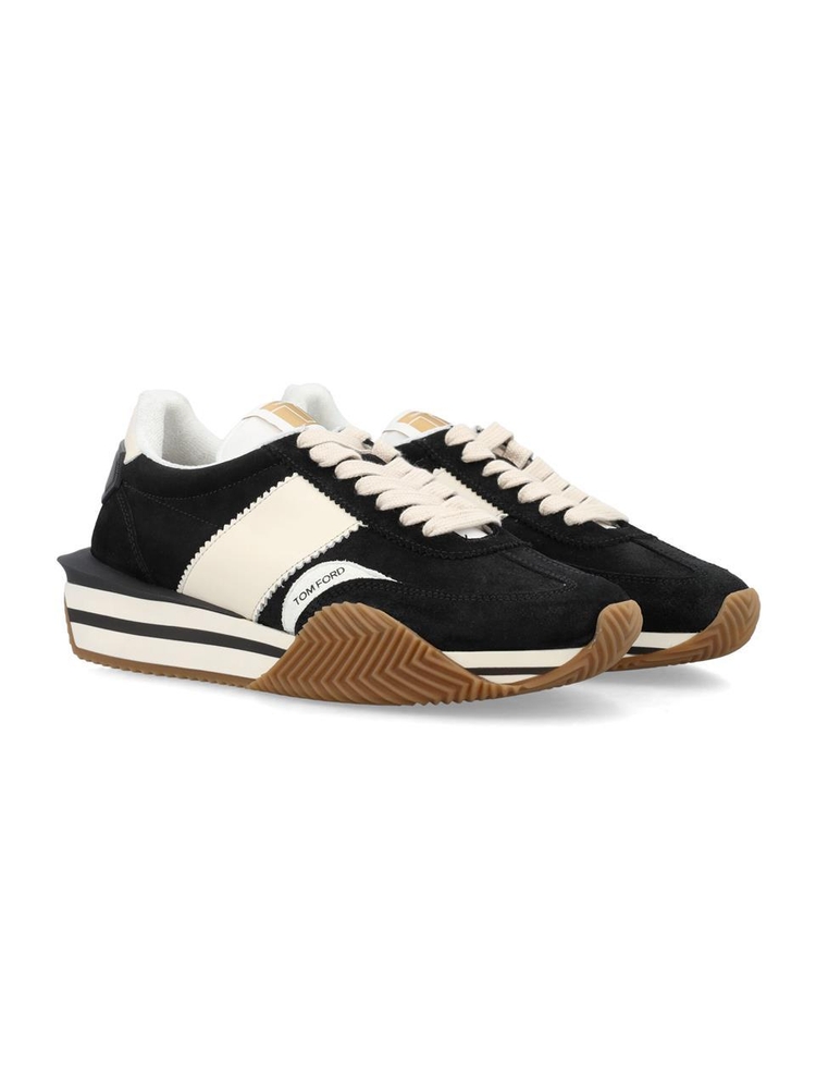 톰 포드 FW24 Tom Ford Sneakers J1292LCL046N3NW02 BLACK + CREAM