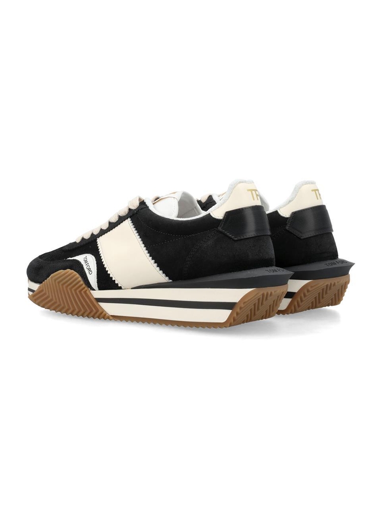 톰 포드 FW24 Tom Ford Sneakers J1292LCL046N3NW02 BLACK + CREAM