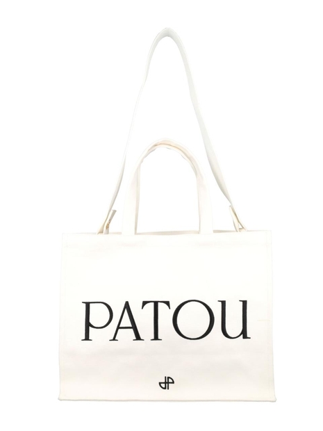 파투 SS25 PATOU Patou Canvas Tote Bag White AC0450076001W White