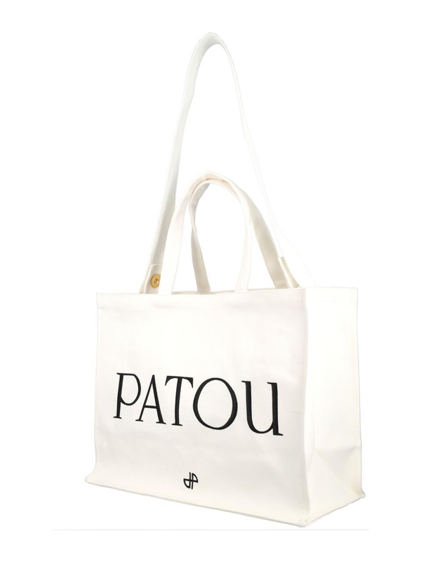 파투 SS25 PATOU Patou Canvas Tote Bag White AC0450076001W White