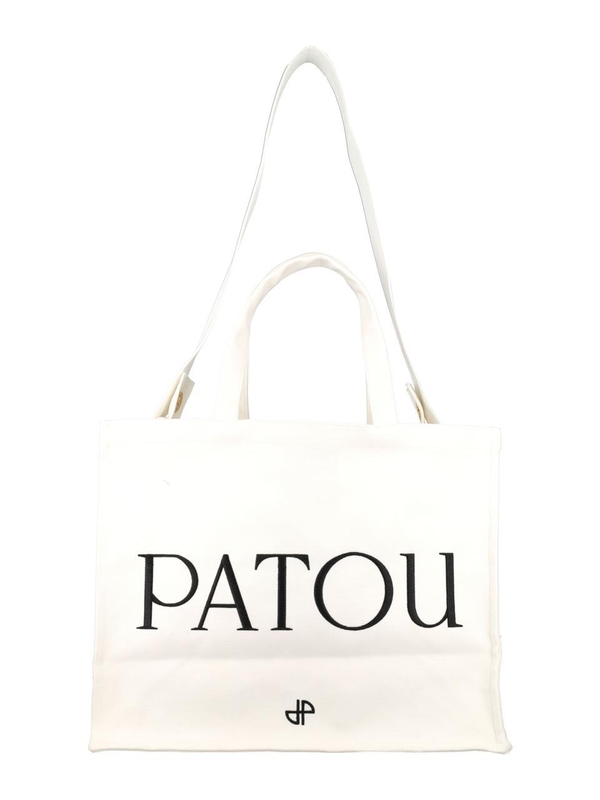 파투 SS25 PATOU Patou Canvas Tote Bag White AC0450076001W White