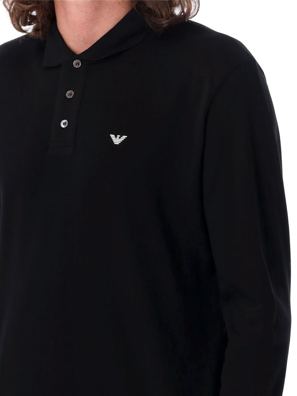 엠포리오 아르마니 FW24 Emporio Armani Logo polo shirt Black 8N1FQ01JTKZ0999 Black