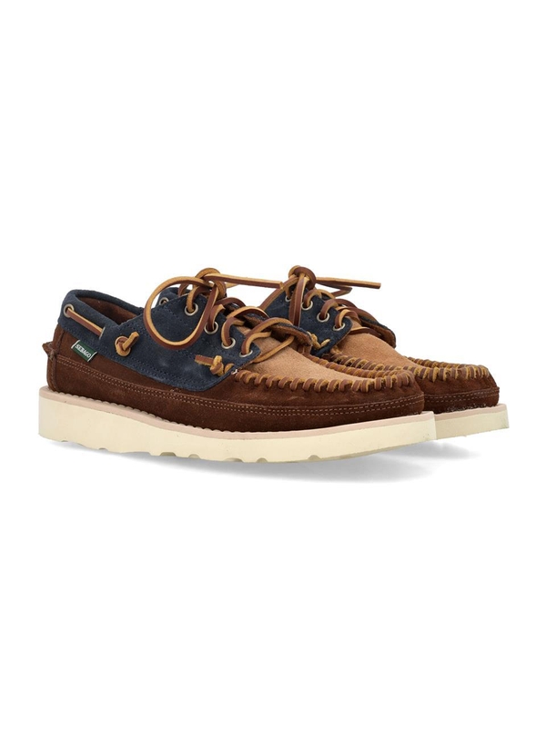 세바고 SS24 Sebago Cayuga Suede Boat Shoes 70015S0SA1S BLUE NAVY COGNAC