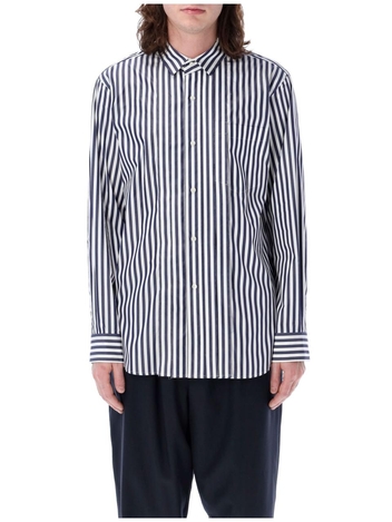 사카이 SS24 Sacai Popeline cotton shirt 2403327MC222 NAVY STRIPE