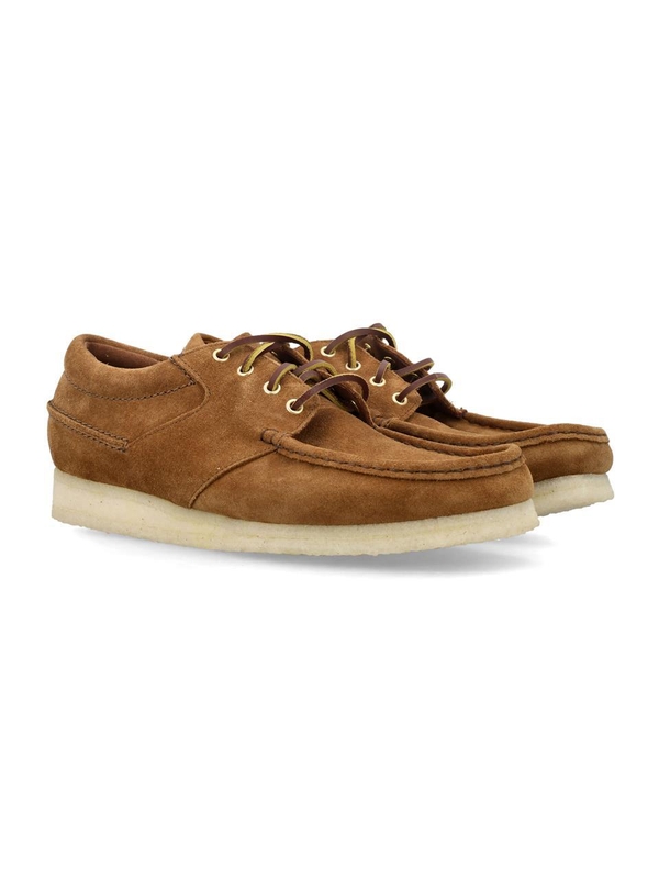 클락스 SS24 Clarks Wallabee Boat shoes 26175755SCS COLA SUEDE